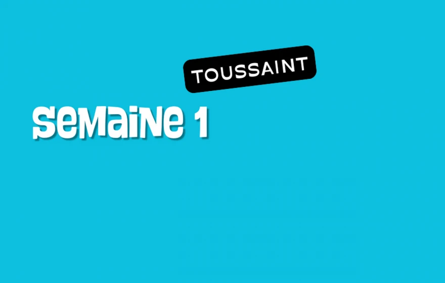 Semaine 1 du 19 au 23 octobre
